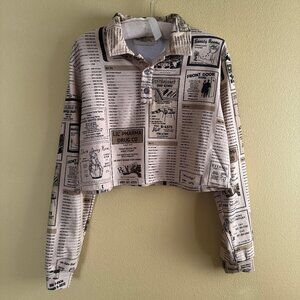 Fashion Brand Company Yellow Pages Crop Polo